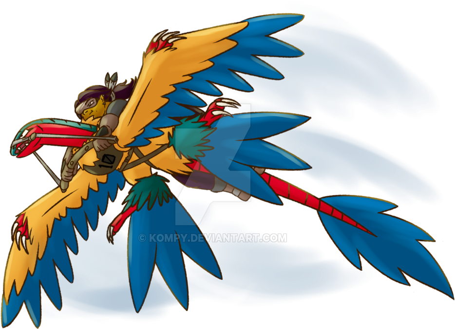 [collab] Pokemon Sky Race - Microraptor Pokemon - (1024x683) Png ...